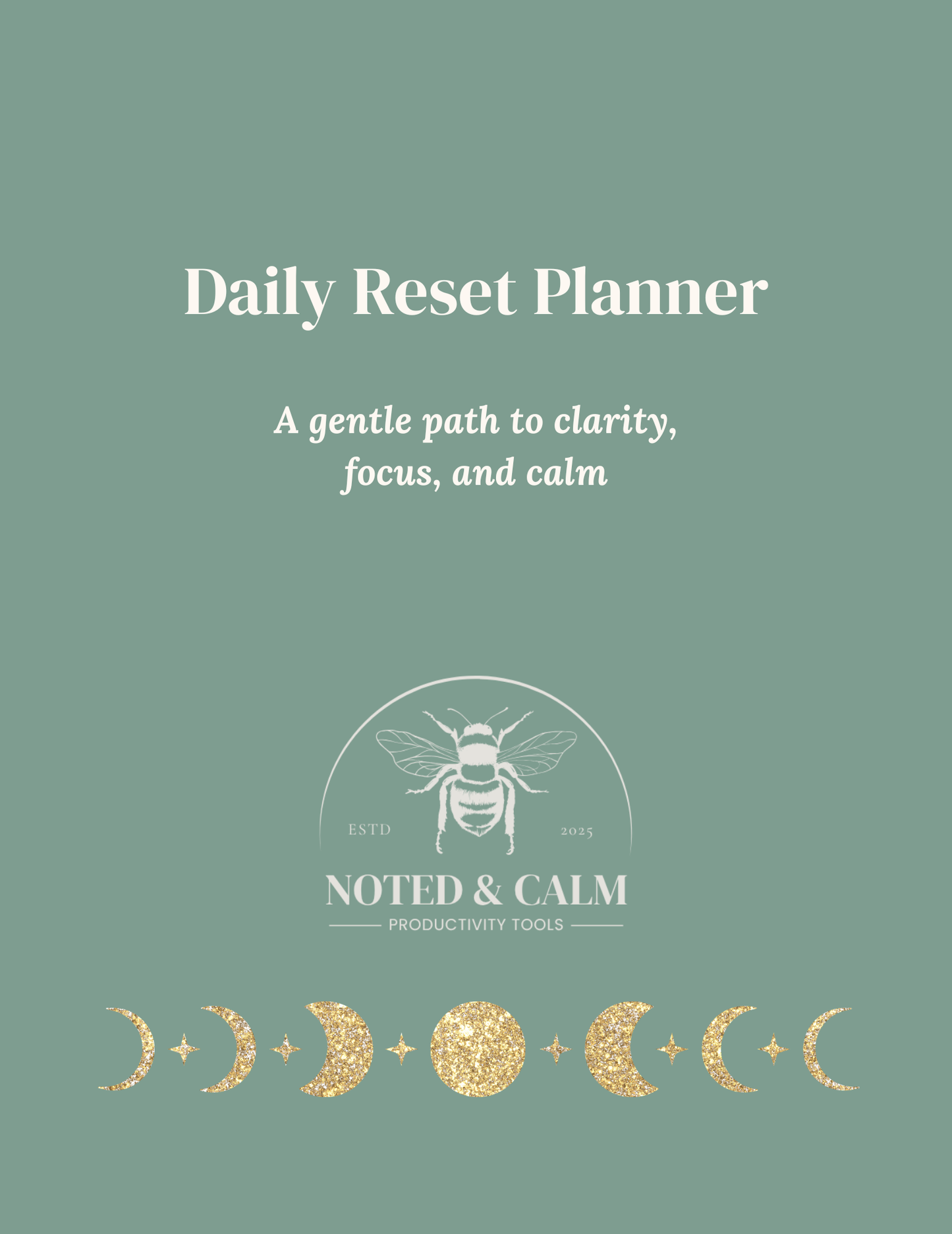 Daily Reset Planner (Digital + E-Ink PDF Download)