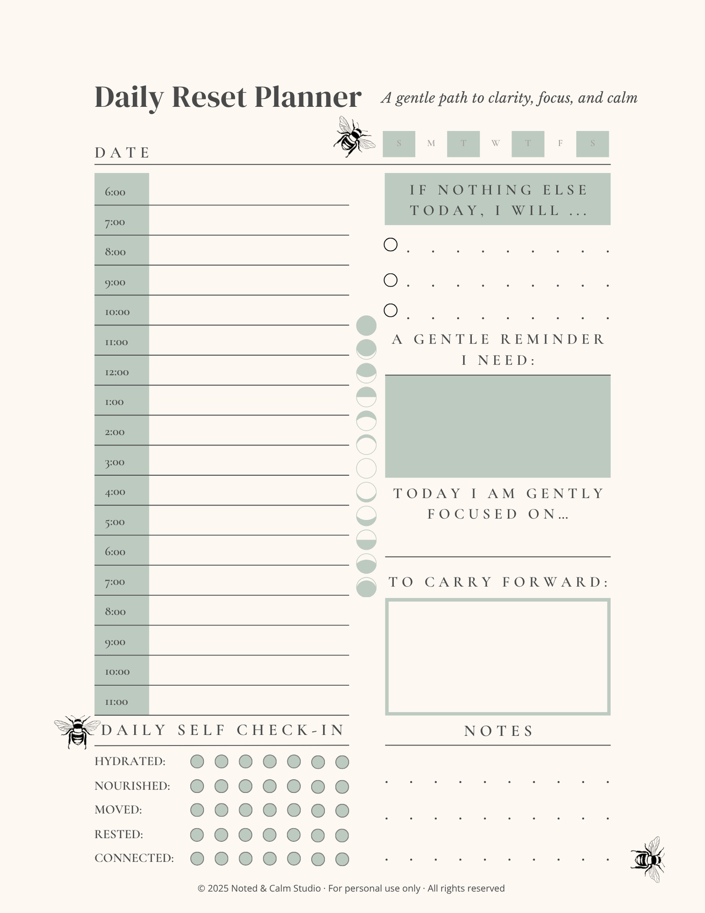 Daily Reset Mini (Free Download)