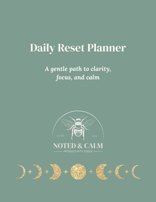 Daily Reset Planner (Digital + E-Ink PDF Download)